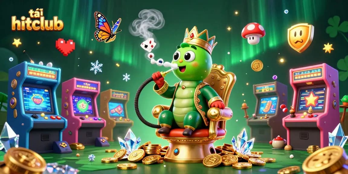 Experience the thrill of tải hitclub with vibrant casino elements in a dynamic gaming scene.