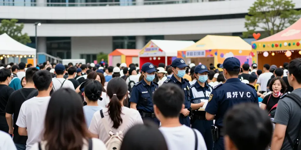 Event Security personnel ensuring safety at a community festival