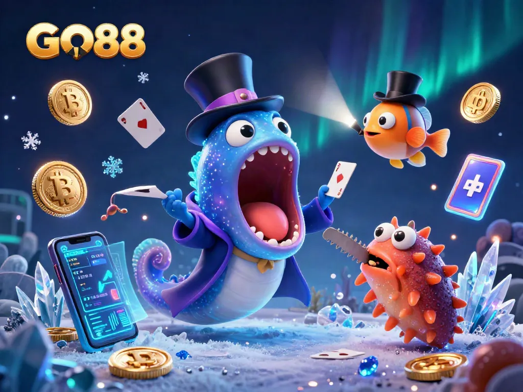 Experience exhilarating gameplay at GO88 with captivating magic-themed characters and vibrant casino elements