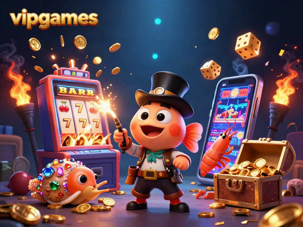 Spin to win with vipgames' vibrant scene of winning coins and exciting prizes!