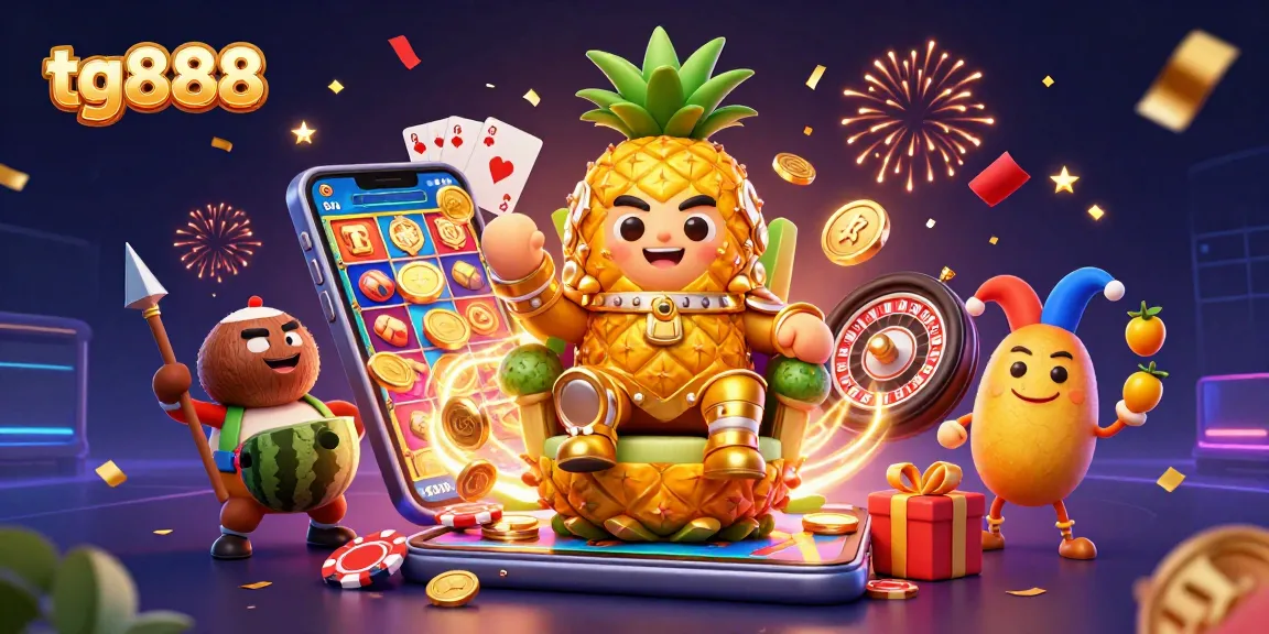 Experience thrilling action at tg888 casino with our lively golden pineapple king and exciting game elements!