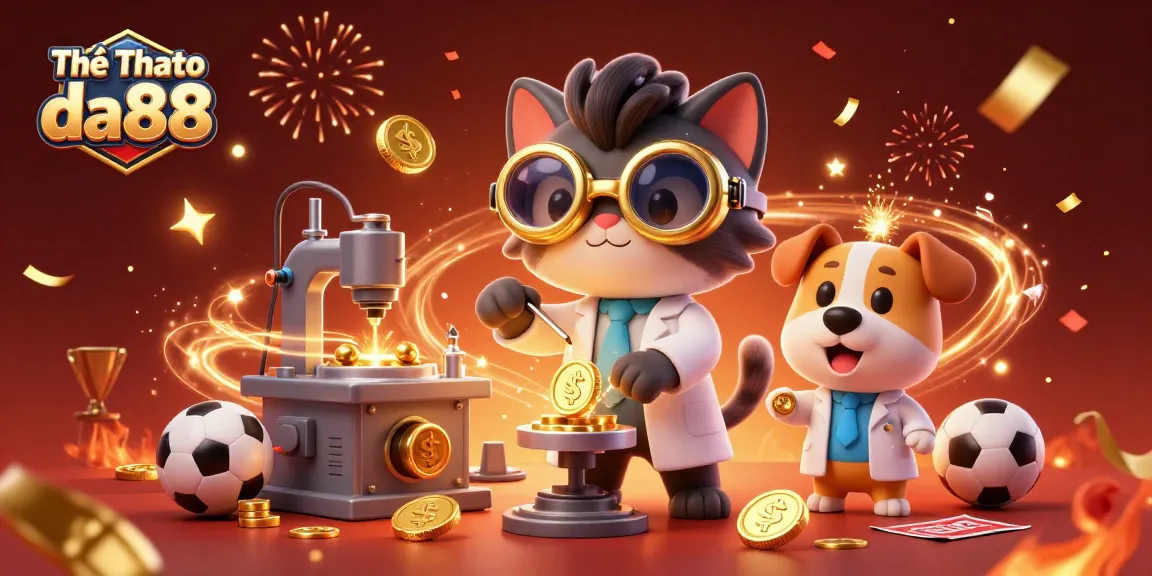 Engage in the excitement of Thể Thao da88 with a whimsical 3D betting scene featuring animated characters.