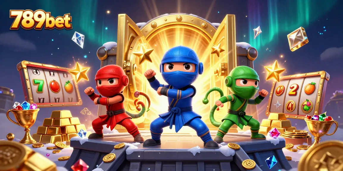 789bet offers thrilling casino adventures with colorful chameleon ninjas and jackpot delights.