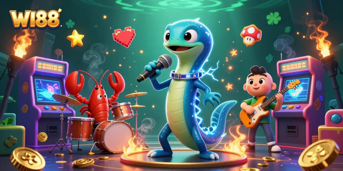 Experience the excitement of winning at WI88's games with an electrifying underwater casino scene.
