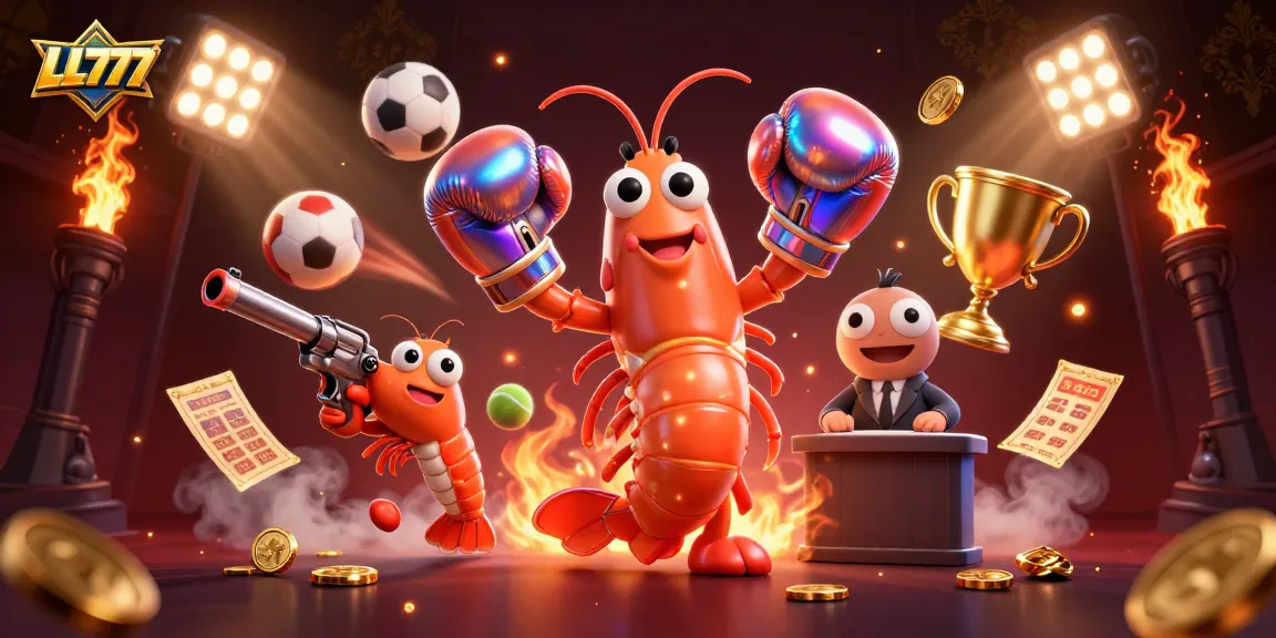 LL777 enthusiasts enjoy the thrill of dynamic sports betting action with vibrant characters and lively elements.