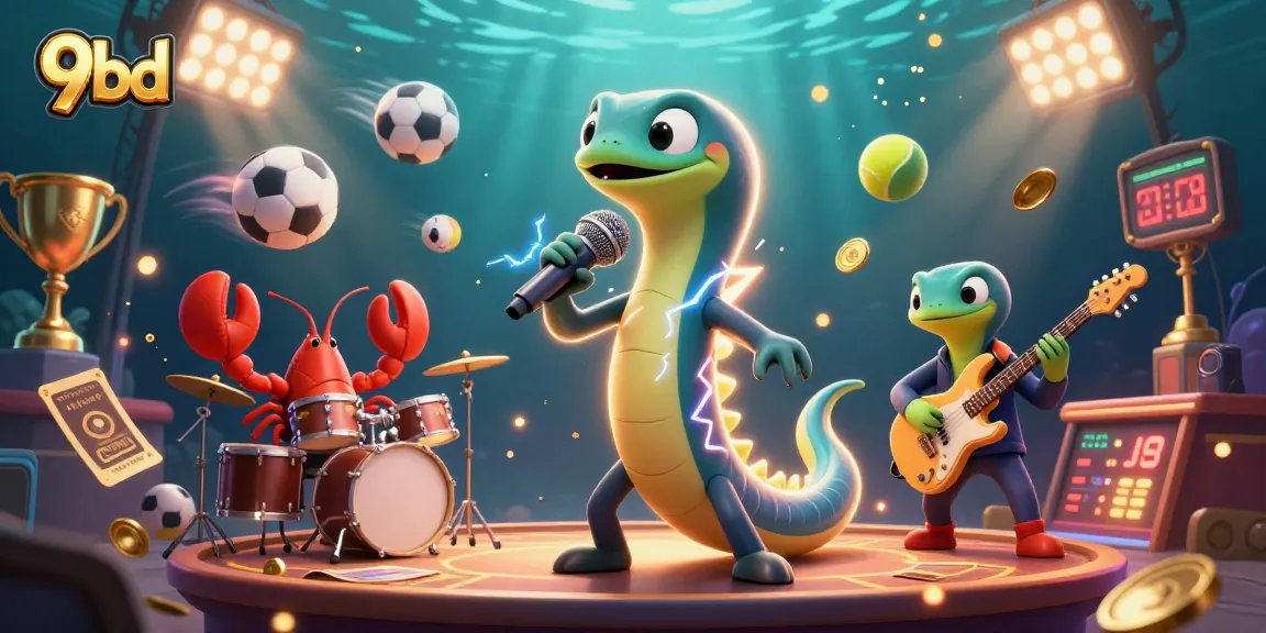 Engage in thrilling 9bd betting experiences with a vibrant underwater casino scene.